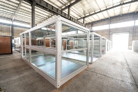 Maison conteneur pliable sur mesure de 20 pieds, villa préfabriquée isolée, certifiée CE, cabane préfabriquée étanche, vente en gros