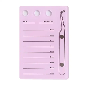 Paleta de pestañas acrílicas personalizada, soporte de Placa de succión de pestañas magnéticas, paleta de pegamento para herramientas de pestañas postizas con <span class=keywords><strong>atracción</strong></span> magnética - Product Image 5