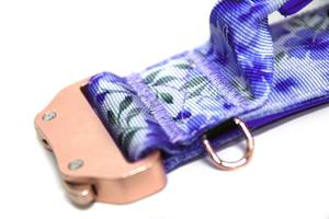 Correa y Collar Táctico para Perro con Mango Suave, Resistente a la Presión, Cierre Metálico Duradero, Forro de Neopreno, Nailon con Patrón Sólido Acolchado - Product Image 4