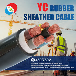 كابل YC مغلف بالمطاط شديد التحمل 450/750 فولت - كابل طاقة محمول، لمواقع البناء ومعدات التعدين - Product Image 3