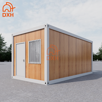 Maison conteneur modulaire détachable avec panneaux sandwich en grain de bois Petites maisons prêtes à être expédiées pour