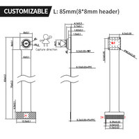 Módulo de cámara de ordenador portátil de enfoque fijo personalizado de 2Mp Gc02M2 con formato de vídeo Yuv