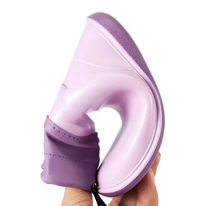 Botas de Lluvia de PVC para Niños YL-25274, Color Personalizado, Altura Media, Ligeras, Resistentes al <span class=keywords><strong>Agua</strong></span>, Color Morado - Product Image 3
