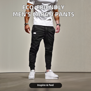 Pantalones Cargo informales de negocios personalizables para hombre, ropa informal estilo Hip Hop con múltiples bolsillos, pantalones <span class=keywords><strong>vaqueros</strong></span> medios XL, patrón de Jogger frontal plano - Product Image 5