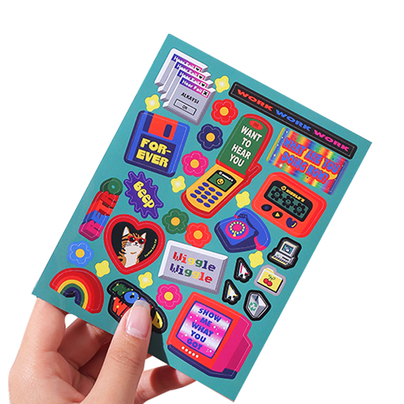 PVC Self-adhesive Waterproof Stickers Should Assist the Special-shaped Custom Sticker Sheet Kiss Cut
