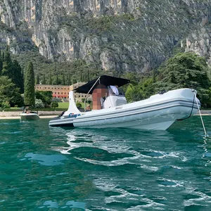 Liya Barcos de pesca infláveis com casco rígido 19 pés iate a motor de popa