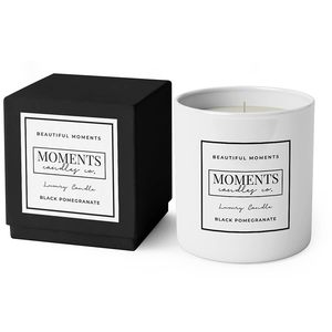 custom cylinder marble black luxury empty scented candle jars packages box with packaging boxes