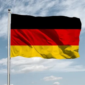 Bendera negara Jerman 3x5 kaki, poliester kustom bendera Jerman kualitas tinggi