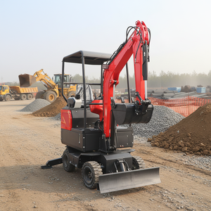 Pengiriman Gratis Mini Excavator Berkualitas Tinggi 2 Ton 4-Roda Penggali Mini Crawler Hidrolik <span class=keywords><strong>Pilot</strong></span> Fungsi Baru Micro Excavator - Product Image 1