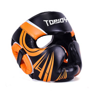 Vente en gros Casque de boxe professionnel rouge pour adultes Casque de sparring Protection de la tête