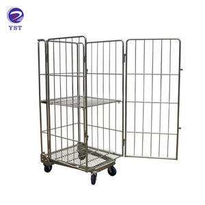 Perakende nakliye kargo 4 raf taintainer tekerlekli konteyner market arabası - Product Image 2