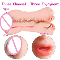 YAQU Male Masturbation Sleeve Realistisches Design TPE Material Leicht zu reinigende Taschen muschi