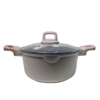 Batterie de cuisine multifonctionnelle Casserole antiadhésive Casserole en verre basse