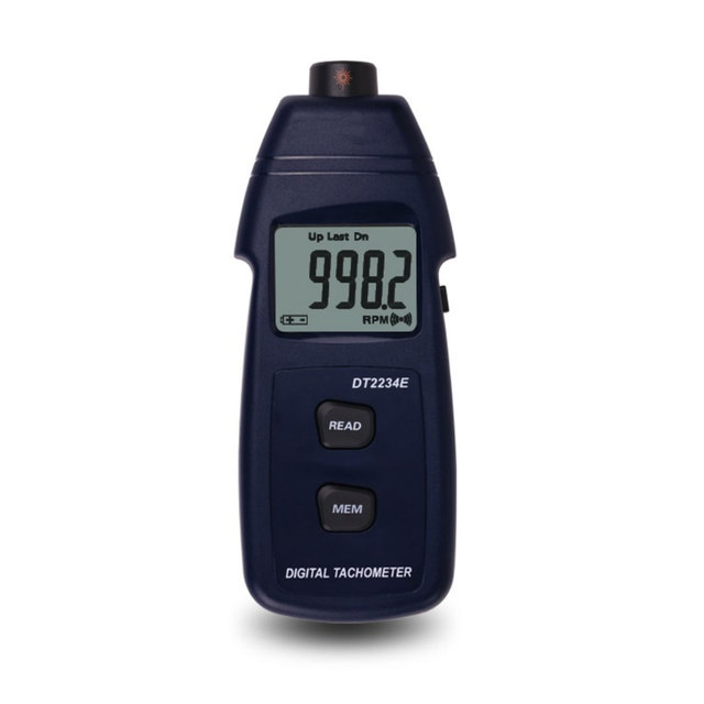 Photoelectric Technology Tachometer DT2234E: 2.5- 99999RPM Digital Display