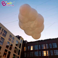 Ballon publicitaire géant en forme de nuage gonflable à l'hélium, nuage gonflable lumineux personnalisé, nuage gonflable géant pour la décoration d'événements