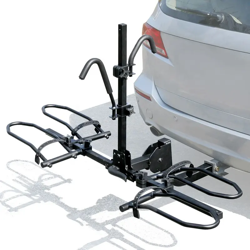 Foldable Platform Style Hitch Bicycle Rack Universal Metal Hitch Mounted Bike Car Rack