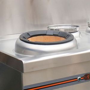 Équipement de cuisine commerciale, cuisinière à gaz et électrique, surface en acier inoxydable haute puissance, allumage électronique, plaque de cuisson commerciale, wok - Product Image 3