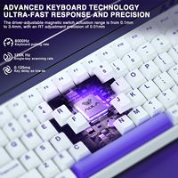 Aula Hero84 HE Magnetic Switch Keyboard Rapid Trigger 8K Polling Rate Full RGB Backlit PBT Keycaps for Competitive Game