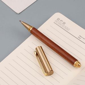 Luxury High Quality Custom Logo Engraved 0.5mm Ballpoint <b>Pen</b> Rosewood Wooden Roller <b>Pen</b> Office Promotional Custom Multiple - Product Image 5