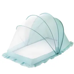 ホット販売ポータブルベビーテントベッドベビーベッド快適な子供蚊帳簡単収納メッシュ枕マットレスニット技術