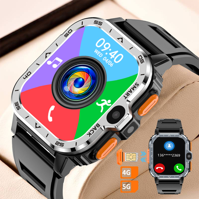 SENBONO PGD 4G Sport Smart Watch GPS Men Android 2+16G or 4+64G Camera SIM Card Wifi Wireless Call Play Music GPS Smartwatch