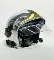 Casque de sécurité ABS en gros, Casco De Bomberos, avec cape ignifuge, casque de sauvetage pour la lutte contre les incendies, la foresterie et la construction