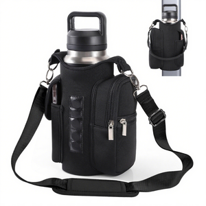 กระเป๋าแม่เหล็กใส่ขวดน้ำสำหรับเล่นกีฬาฟิตเนสมีช่องและสายคล้องไหล่ - Product Image 1