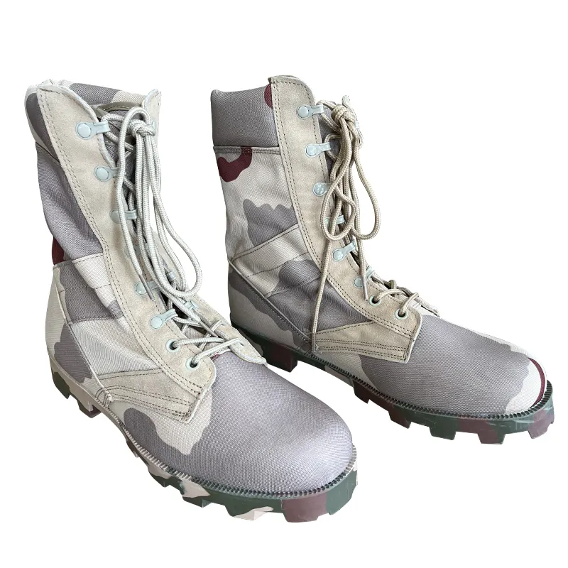 High-Quality Safety Boots Oxford Unisex Desert Camo Protective Shoes for Outdoor Activities