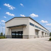 Entrepôt à structure métallique certifié CE CWB, cadre galvanisé robuste, livraison directe pour zones à forte charge de vent