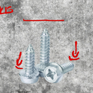 Tornillos Phillips de Cabeza Avellanada con Rosca Autoperforante de Acero Zincado, Métricos M3 M5 M6 M8 M10 - Product Image 3