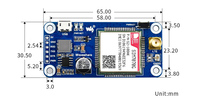 SIM7070G NB-IoT / Cat-M / GPRS / GNSS HAT für Raspberry Pi, Globale Bandunterstützung mit GNSS-Positionierungsfunktion