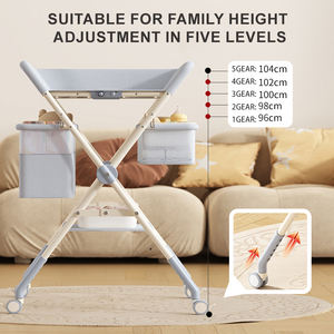 <span class=keywords><strong>Table</strong></span> <span class=keywords><strong>à</strong></span> <span class=keywords><strong>langer</strong></span> pliable multifonctionnelle <span class=keywords><strong>avec</strong></span> fonction de bain pour nouveau-nés - Product Image 2