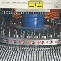 Presse à poinçonner CNC à tourelle 5 axes motorisée automatique pour le découpage de contours, le façonnage de lames et le traitement de persiennes, avec moteur à roulement