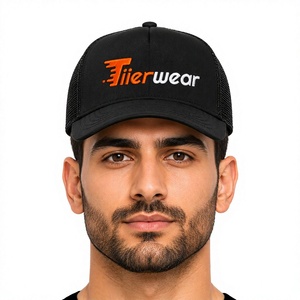 Gorra de camión de malla de seda de 5 paneles de alta calidad, gorra de camionero con estampado liso para niños para aventuras al aire libre, diseño personalizable - Product Image 1