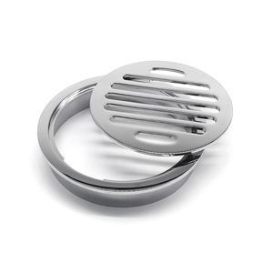 Rundes Messing-Boden ablaufs ieb mit Ver chrom ung, geeignet für Badezimmer renovierungen - Product Image 1