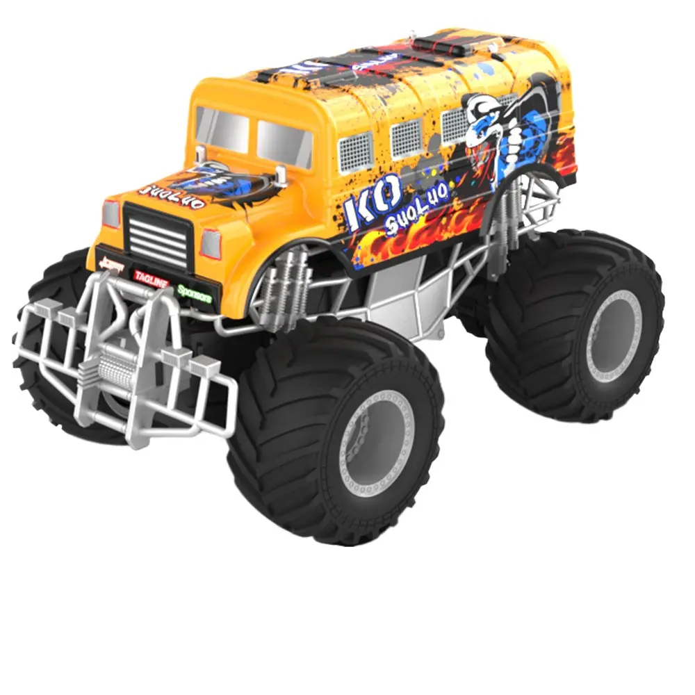 2,4g todoterreno control remoto Rock crawler coche Graffiti monster truck Pickup modelo niños juguetes inteligentes al por mayor