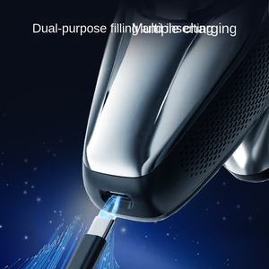 Voor IPX7 waterdichte lichaamsscheerapparaat kale mannen natte en droge baardtrimmachine USB oplaadbaar elektrisch scheerapparaat 7 mesjes - Product Image 5