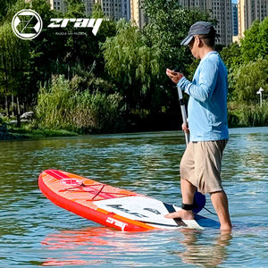 SUP gonflable tout-terrain EVASION E9 275*76*13cm Rouge pour lacs et rivières, ensemble complet avec pagaie, pompe, sac de transport, aileron et leash - Product Image 4