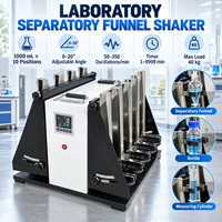 Agitateur vertical réglable Cenlee 6/8 positions pour entonnoir de séparation de laboratoire 1000 ml, pour l'extraction d'échantillons d'eau, d'aliments et de sol