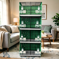 Nouvelle Arrivée Cage à Perroquets Anti-Rouille Grande Cage à Oiseaux Personnalisable Jaulas Para Pajaros Cage d'Élevage d'Oiseaux Volière pour Oiseaux