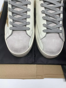 2026 Luxury Designer <b>Sneakers</b> Men's and Women's Walking Shoes Retro Classic Platinum Goose Genuine <b>Leather</b> Lace-up Flat Shoes - Product Image 5