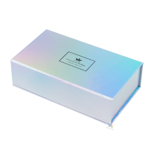 Gold Foil Logo Holographic Magnetic Candy Cardboard Custom Chocolate Packaging <b>Box</b> With Dividers - Product Image 2