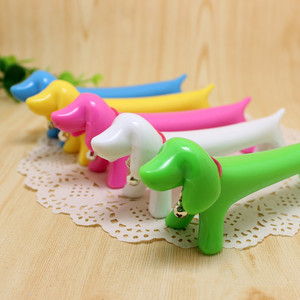 Promoción barata de plástico creativo lindo <span class=keywords><strong>perro</strong></span> salchicha en forma de cachorro bolígrafo logotipo personalizado publicidad pluma para niños - Product Image 4