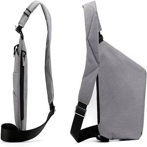 Sac de poitrine BSCI pour homme, grande capacité, sac bandoulière décontracté - Product Image 5
