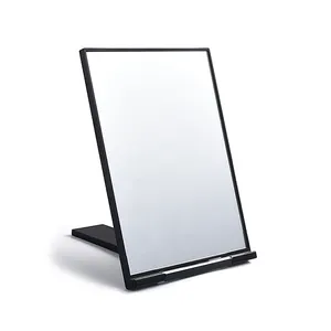 Hot Selling Table Standing Professional Pad Black Blank Vanity Travel Make Up Cosmetic Mirror