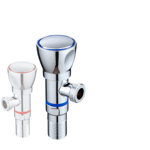 Válvula angular de acero inoxidable de 1/2 pulgada para suministro de agua con diseño giratorio para inodoro y calentador de agua - Product Image 1