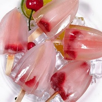 Moule en Silicone Qualité Alimentaire pour Sucettes Glacées aux Fruits et Bâtonnets Glacés Maison Forme Cubique