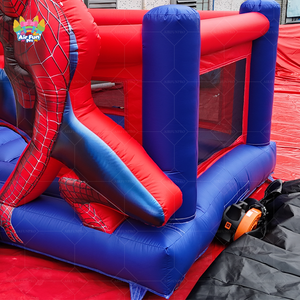Vente flash - Château <span class=keywords><strong>gonflable</strong></span> <span class=keywords><strong>Spiderman</strong></span> Airfunpro commercial, respectueux de l'environnement, avec des matériaux en tissu et en PVC - Product Image 4