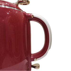 Appareils ménagers Bouilloire électrique à double paroi 1500W Vente directe d'usine Corps en acier inoxydable rouge en plastique - Product Image 4