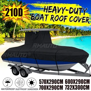 210D Heavy Duty Waterproof Boat Roof Cover <b>Yacht</b> Outdoor Protection Oxford Fabric Anti-smashing Durable and Tear Proof Cover - Product Image 1